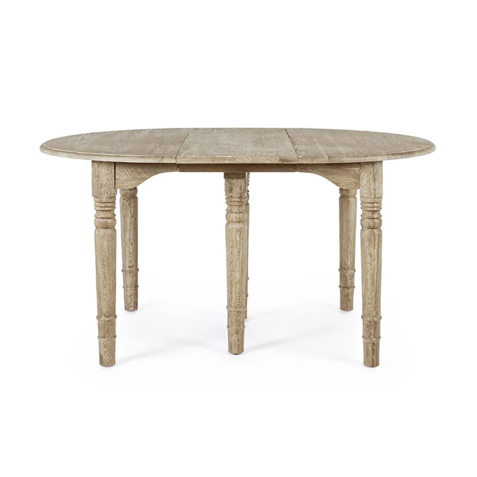 Kulatý jídelní stůl Rozkládací na 272 cm z Homemotion Wood - Guglio Viadurini