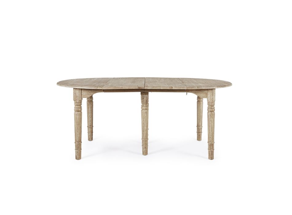 Kulatý jídelní stůl Rozkládací na 272 cm z Homemotion Wood - Guglio Viadurini