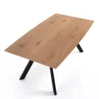 Obývací stůl s ocelovými nohami a MDF deskou - Terullio Viadurini