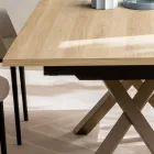 Rozkládací stůl do obývacího pokoje 260 nebo 300 cm z kovu a HPL - Borgo Viadurini