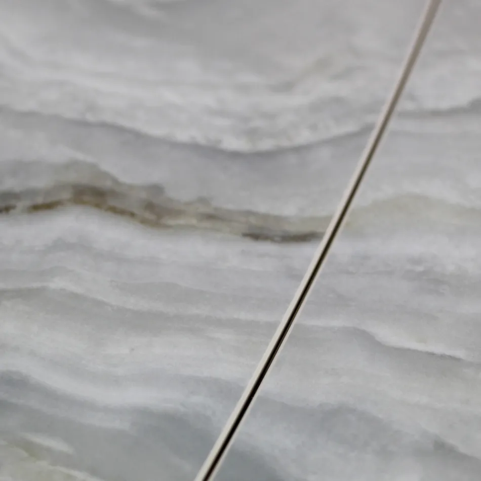 Rozkládací stůl do obývacího pokoje s deskou ve tvaru sudu z keramiky vyrobené v Itálii – brýle Viadurini