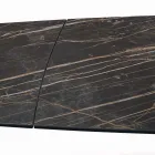 Rozkládací stůl do obývacího pokoje s deskou ve tvaru sudu z keramiky vyrobené v Itálii – brýle Viadurini