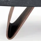 Pevný stůl do obývacího pokoje s dřevěnou základnou Vyrobeno v Itálii - Equatore Viadurini