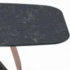 Pevný stůl do obývacího pokoje s dřevěnou základnou Vyrobeno v Itálii - Equatore Viadurini