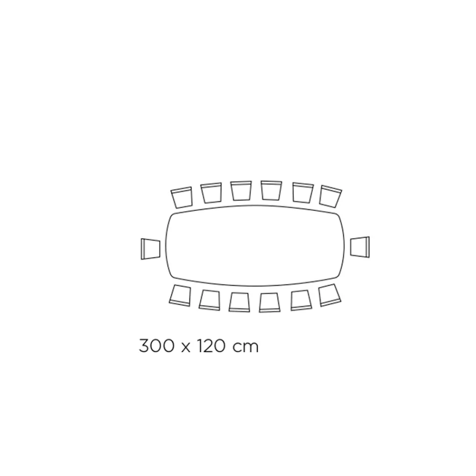 Pevný stolek do obývacího pokoje s deskou ve tvaru sudu z keramiky vyrobené v Itálii – brýle Viadurini