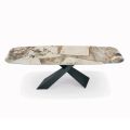 Pevný stůl do obývacího pokoje s keramickou deskou Made in Italy - Ferie