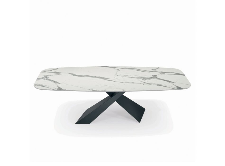 Pevný stůl do obývacího pokoje s laminátovou deskou Made in Italy - Holidays Viadurini