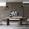 Moderní obývací stůl z masivního dřeva vyrobený v Itálii - Catrin