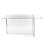 Průhledný plexisklový stůl Selenia s minimalistickým designem vyrobený v Itálii Viadurini