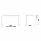 Rozšiřitelný designový stůl až do 260 cm v dubu Jacob Viadurini