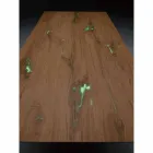 Roztažitelný designový stůl až do 294 cm ze dřeva a kovu vyrobený v Itálii - Nuzzo Viadurini