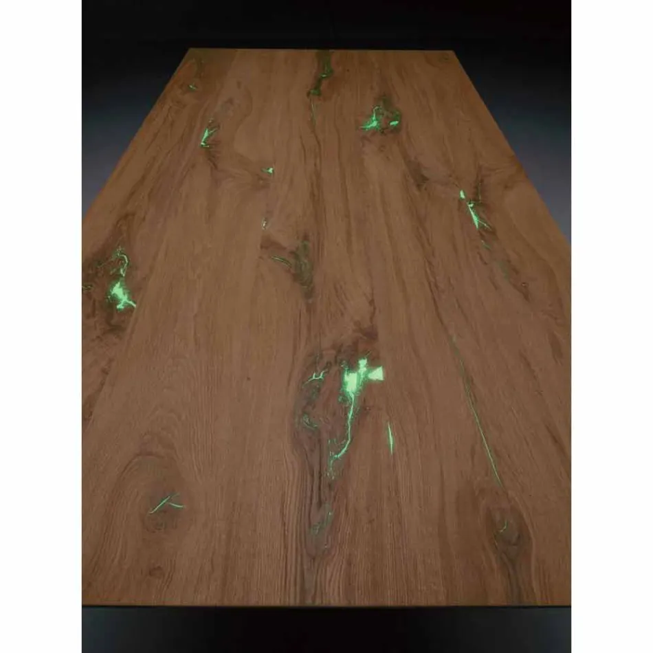 Roztažitelný designový stůl až do 294 cm ze dřeva a kovu vyrobený v Itálii - Nuzzo Viadurini