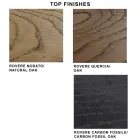 Designový stůl z dýhovaného dřeva a oceli Made in Italy – Dalmata Viadurini