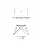 Designový stůl z masivního dřeva vyrobeného v Itálii, Wilmer Viadurini