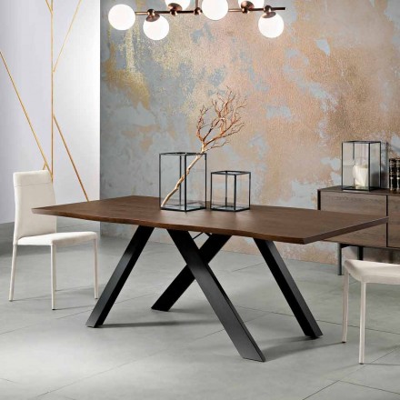 Designový stůl z masivního dřeva vyrobeného v Itálii, Wilmer Viadurini