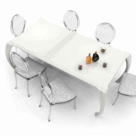 Moderní jídelní stůl vyrobený v Itálii, Milzano Viadurini