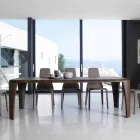 Moderní design dřevěný stůl ručně vyráběný v Itálii Dřevo Viadurini