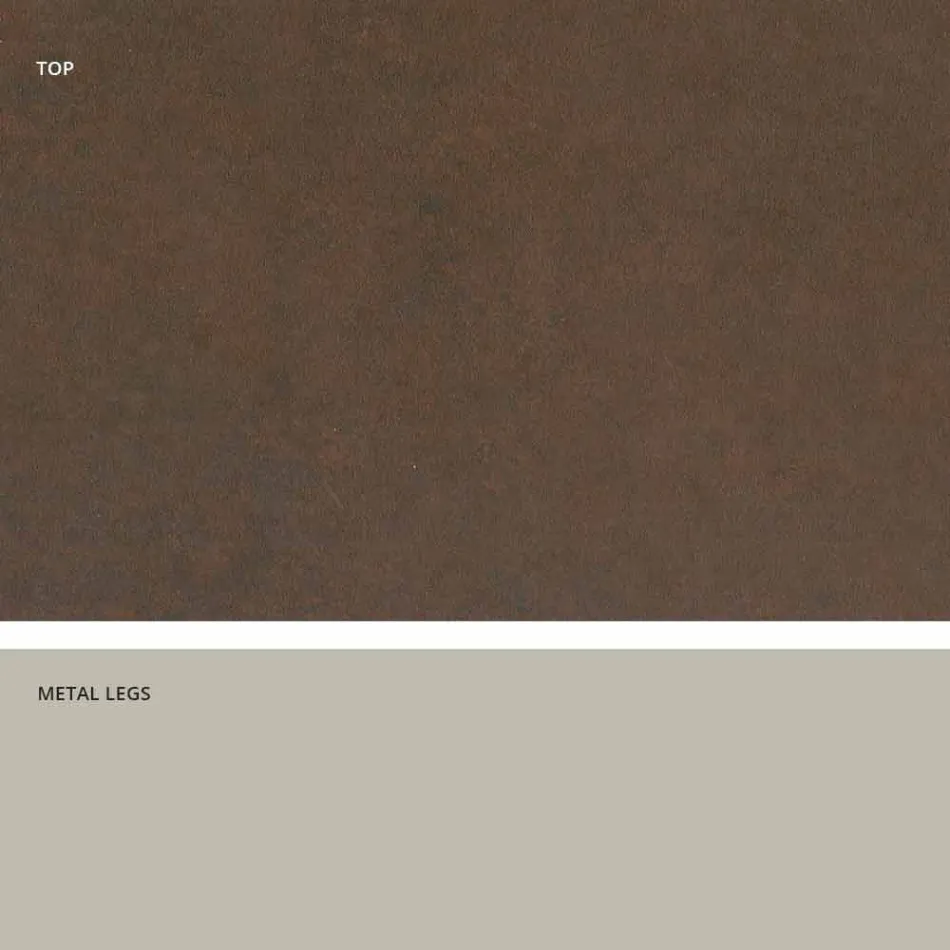 Moderní design keramický skleněný stůl vyrobený v Itálii, Clark Viadurini