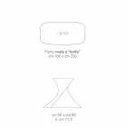 Moderní design keramický skleněný stůl vyrobený v Itálii, Clark Viadurini