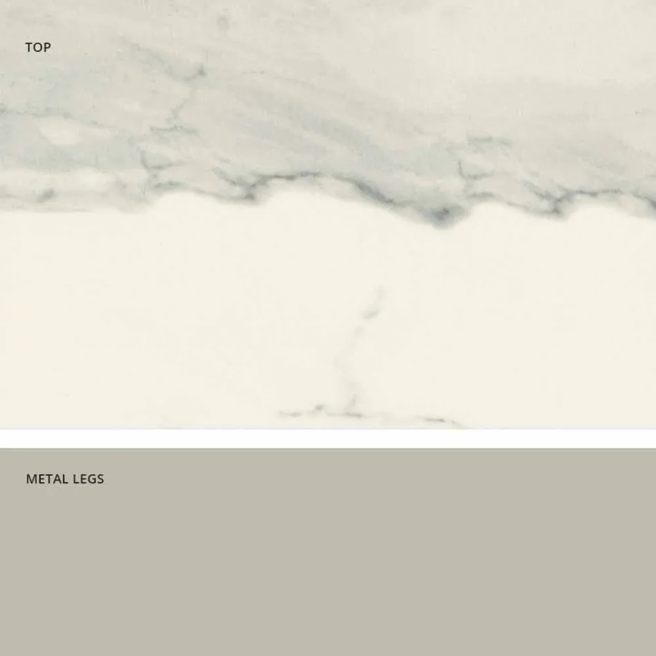 Moderní design keramický skleněný stůl vyrobený v Itálii, Clark Viadurini