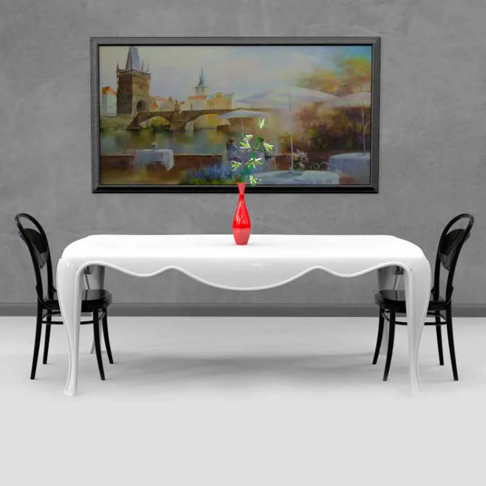 Moderní návrhový stůl vyrobený v Itálii, Miazzina Viadurini