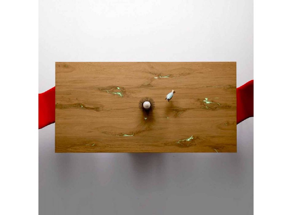 Moderní designový stůl ve vícevrstvém dřevě vyrobeném v Itálii Amaro Viadurini