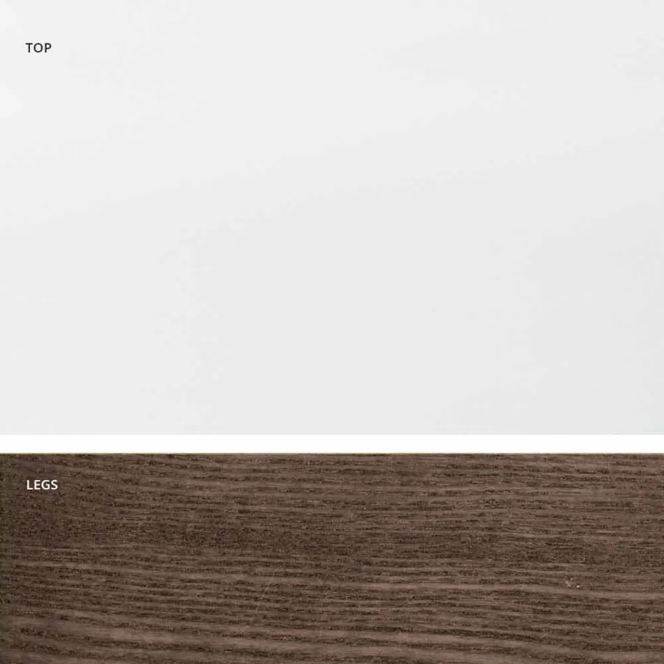 Rozkládací stůl ze skla a masivního dřeva vyrobený v Itálii, Dimitri Viadurini