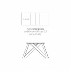 Moderní roztahovací stůl vyrobený z italského melaminového dřeva, Wilmer Viadurini