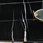 Pevný stůl 210x110 cm s keramickou deskou s mramorovým efektem - Tano Viadurini