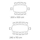 Pevný stůl ve tvaru sudu s podnoží z ořechového jasanu Canaletto Vyrobeno v Itálii - sever Viadurini