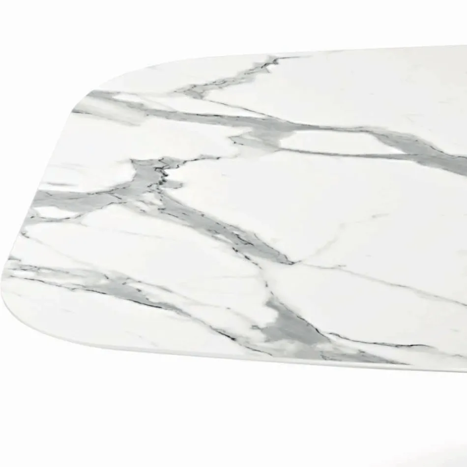 Pevný sudový stůl s laminátovou deskou Made in Italy - Settimmio Viadurini