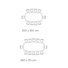 Pevný sudový stůl s laminátovou deskou Made in Italy - Settimmio Viadurini