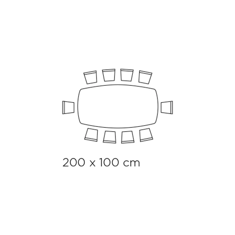 Pevný stůl ve tvaru sudu z keramiky a jasanového dřeva Made in Italy - North Viadurini