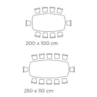 Pevný stůl ve tvaru sudu z laminátu a jasanového dřeva Made in Italy - North Viadurini
