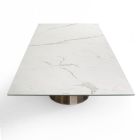 Pevný stůl s ocelovou základnou a keramickou deskou Made in Italy - Kalhoty Viadurini