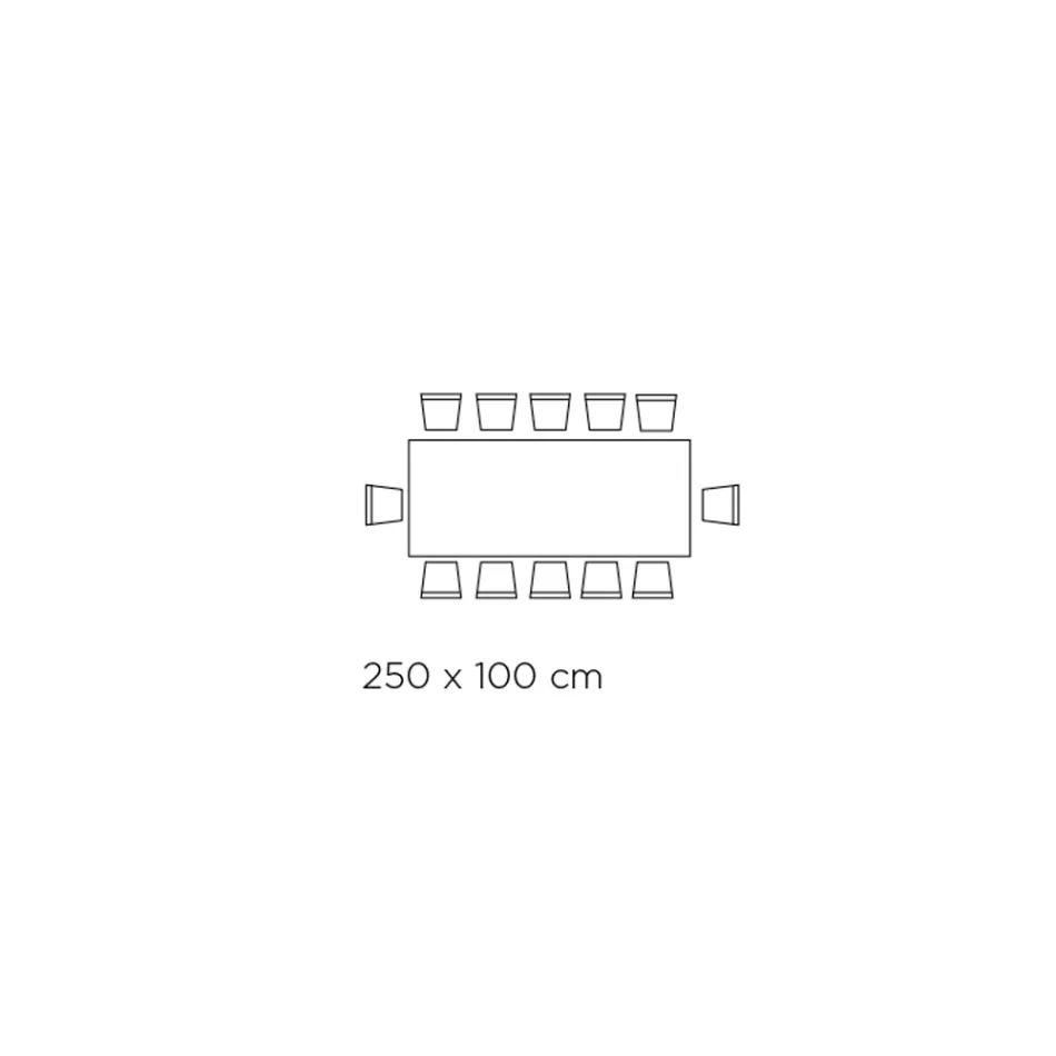 Pevný stůl s ocelovou základnou a keramickou deskou Made in Italy - Kalhoty Viadurini