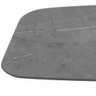 Pevný stůl s černou ocelovou základnou a laminátovou deskou Made in Italy – Brýle Viadurini