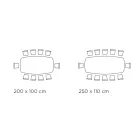 Pevný stůl s černou ocelovou základnou a laminátovou deskou Made in Italy – Brýle Viadurini