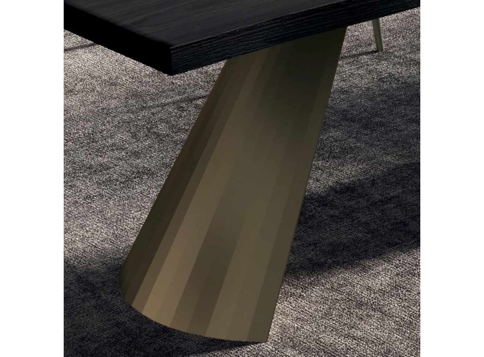 Pevný stůl s nepravidelným odkorněným okrajem Made in Italy - Brýle Viadurini