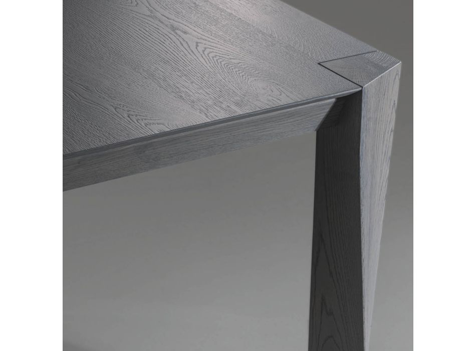Pevný stůl se zkosenou laťovkovou deskou Made in Italy - Tratto Viadurini