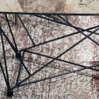 Pevný stůl se sudovou keramickou deskou a ocelovou základnou Vyrobeno v Itálii - Ezzellino Viadurini