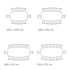 Pevný stůl se sudovou keramickou deskou a ocelovou základnou Vyrobeno v Itálii - Ezzellino Viadurini