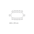 Pevný stůl s leštěnou stříbrnou onyxovou keramickou deskou Made in Italy - Grotta Viadurini