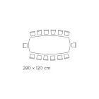 Pevný stůl s leštěnou stříbrnou onyxovou keramickou deskou Made in Italy - Grotta Viadurini