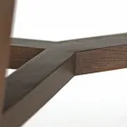 Pevný jídelní stůl z leštěné keramiky Emperador Made in Italy - North Viadurini