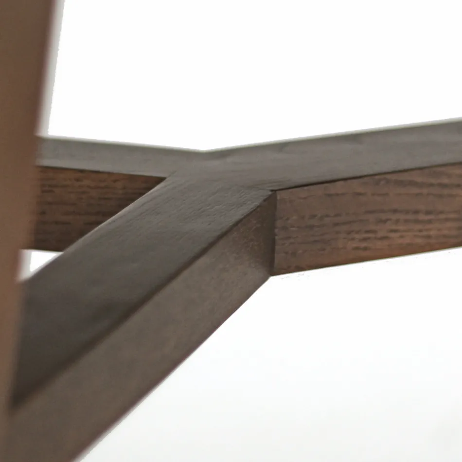 Pevný jídelní stůl z leštěné keramiky Emperador Made in Italy - North Viadurini