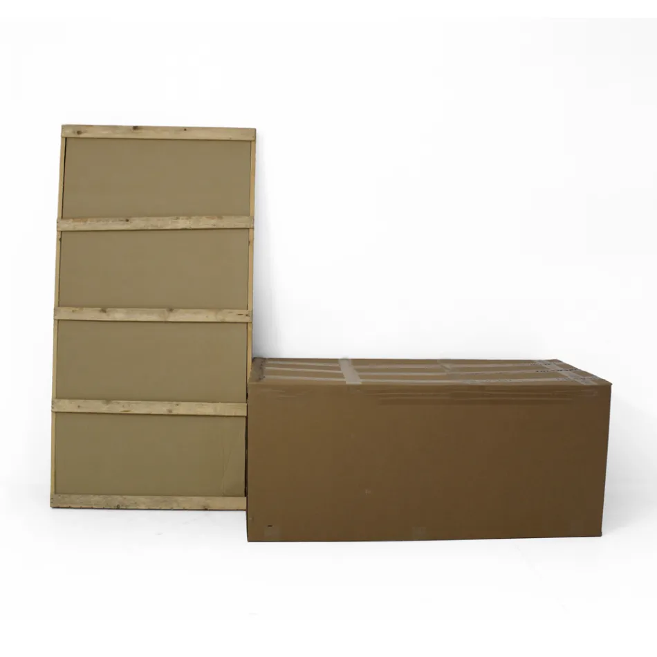 Pevný jídelní stůl z leštěné keramiky Emperador Made in Italy - North Viadurini