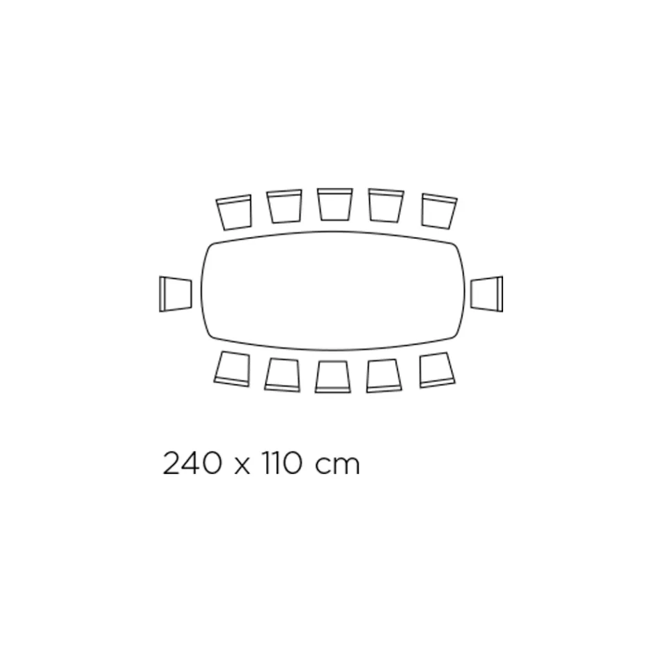 Pevný stůl z leštěné keramiky Amazonit Made in Italy - Grotta Viadurini