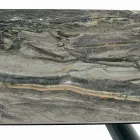 Pevný keramický stůl a základna z černě lakované oceli Made in Italy – Brýle Viadurini