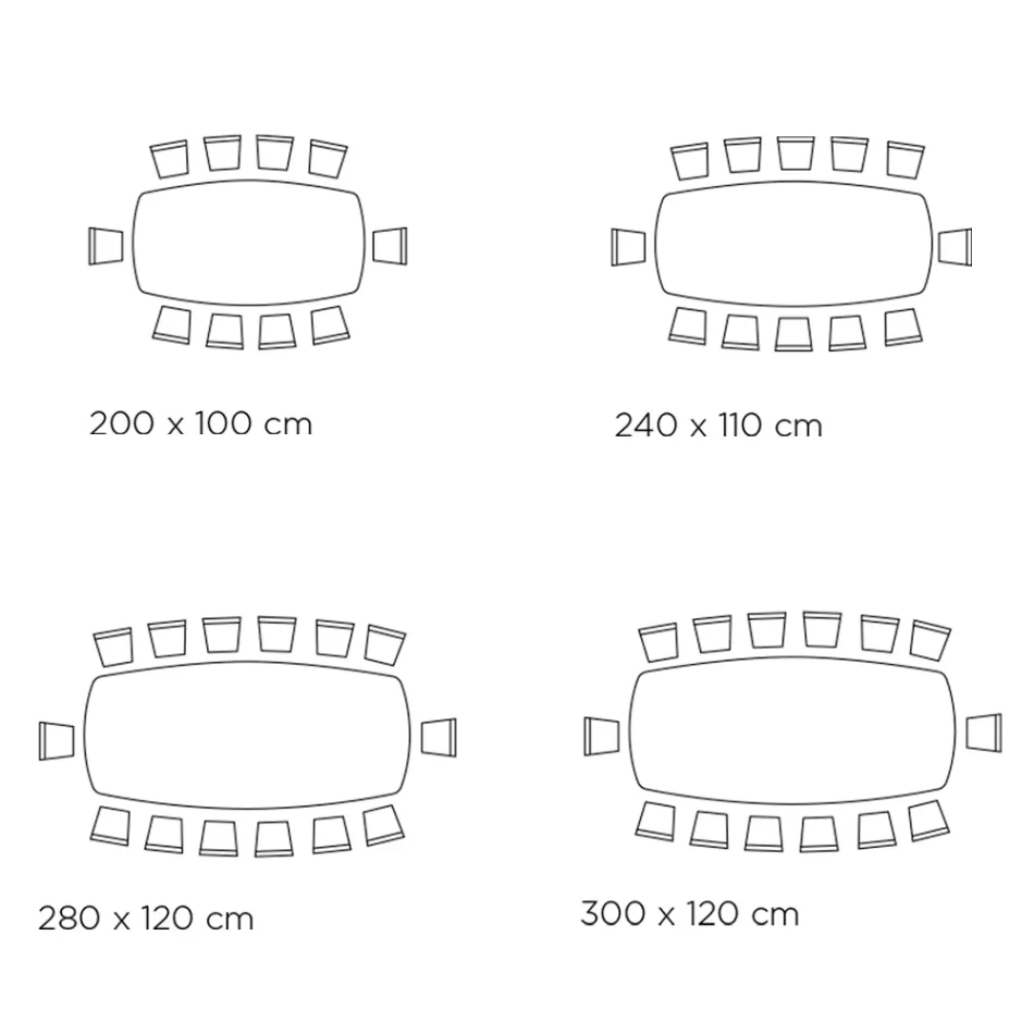 Pevný keramický stůl v různých povrchových úpravách a velikostech Made in Italy - Grotta Viadurini